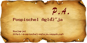 Pospischel Aglája névjegykártya
